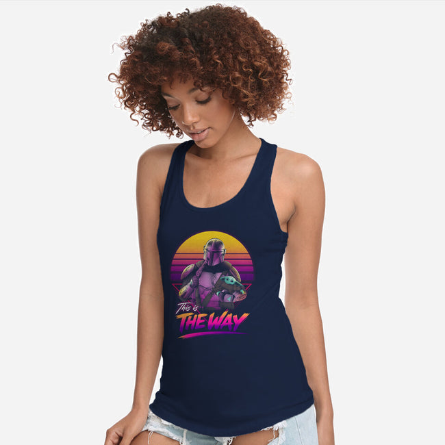 Bounty Hunter In Retro-Womens-Racerback-Tank-ddjvigo