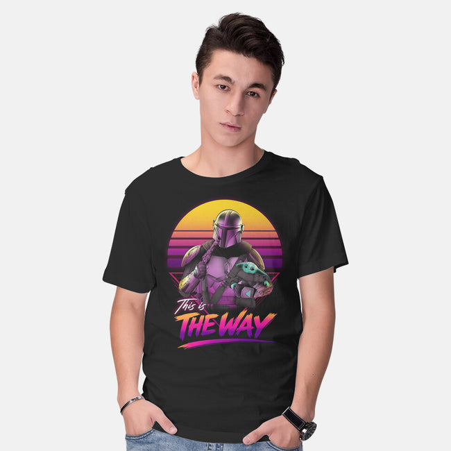 Bounty Hunter In Retro-Mens-Basic-Tee-ddjvigo