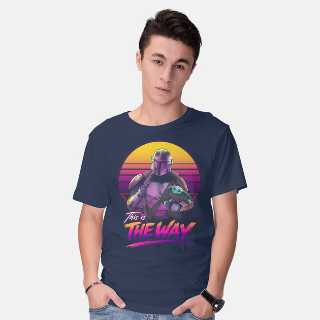 Bounty Hunter In Retro-Mens-Basic-Tee-ddjvigo
