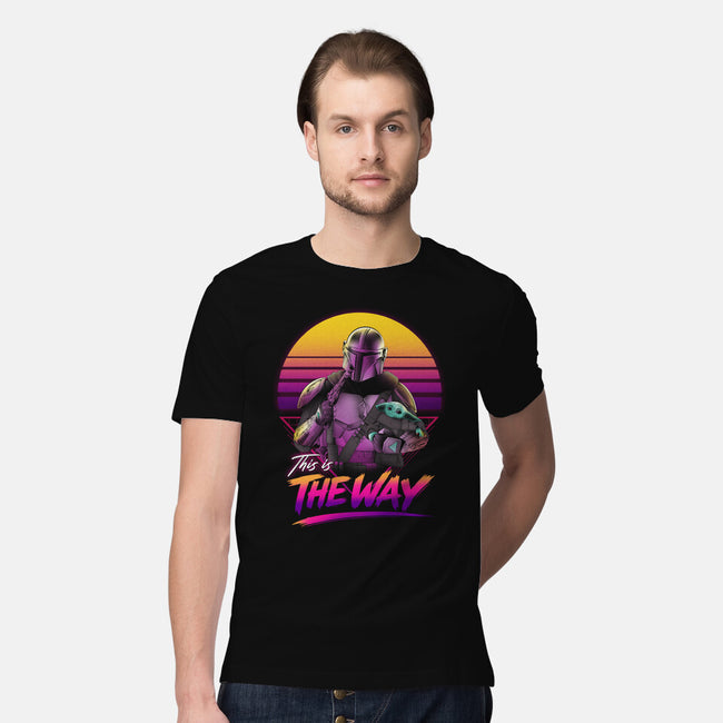 Bounty Hunter In Retro-Mens-Premium-Tee-ddjvigo