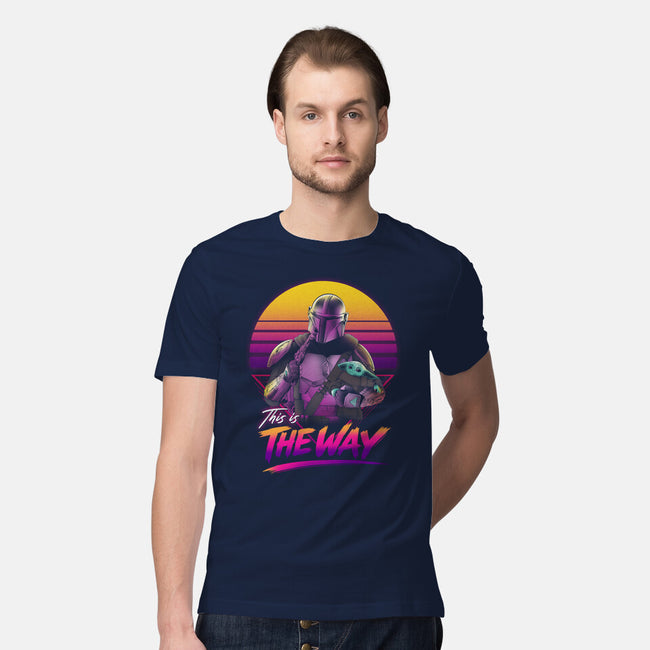Bounty Hunter In Retro-Mens-Premium-Tee-ddjvigo