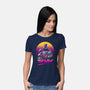 Bounty Hunter In Retro-Womens-Basic-Tee-ddjvigo