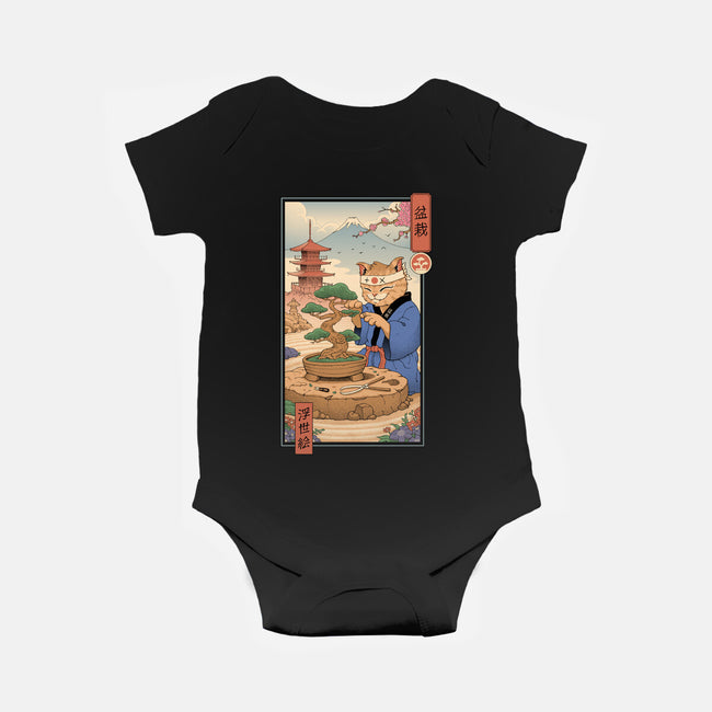 Bonsai Cat Meowster-Baby-Basic-Onesie-vp021