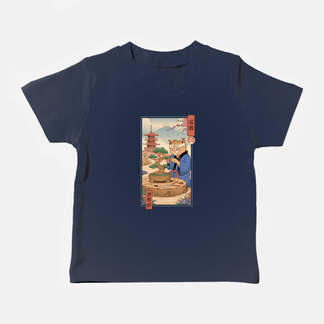 Bonsai Cat Meowster-Baby-Basic-Tee-vp021