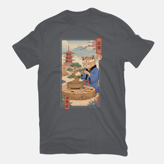 Bonsai Cat Meowster-Mens-Basic-Tee-vp021