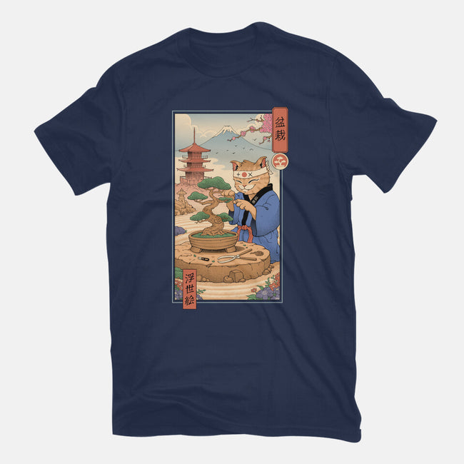 Bonsai Cat Meowster-Mens-Basic-Tee-vp021