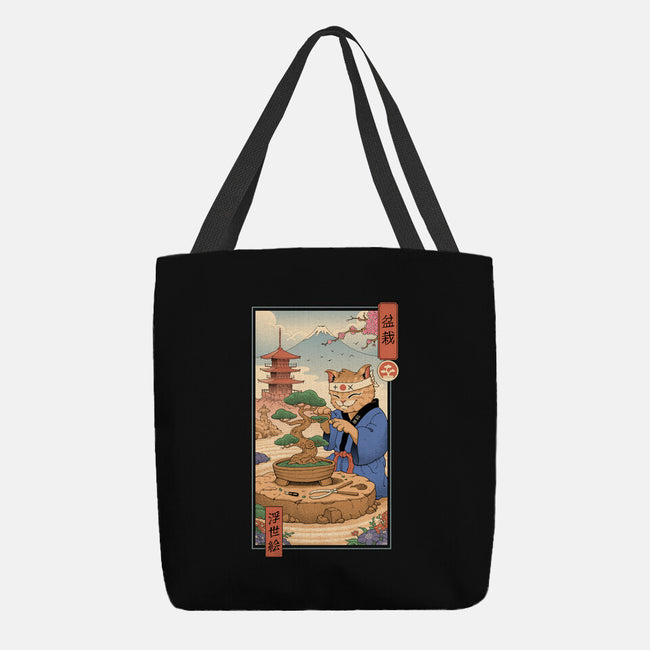 Bonsai Cat Meowster-None-Basic Tote-Bag-vp021