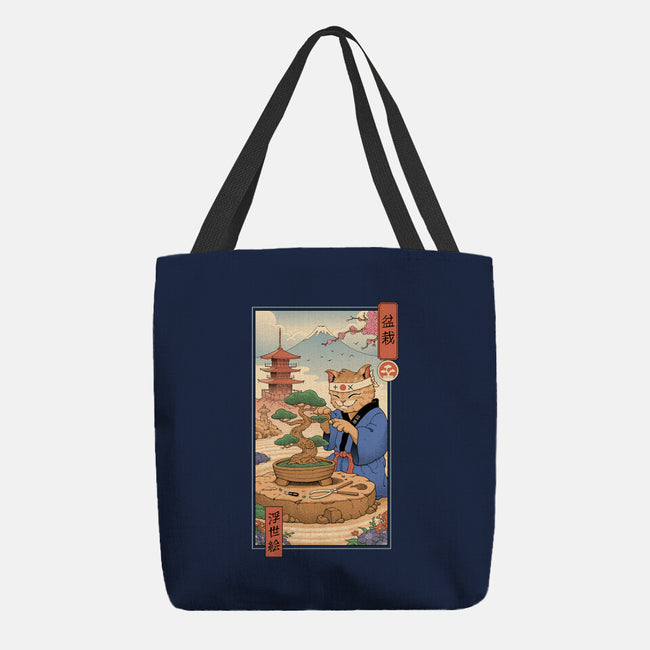 Bonsai Cat Meowster-None-Basic Tote-Bag-vp021