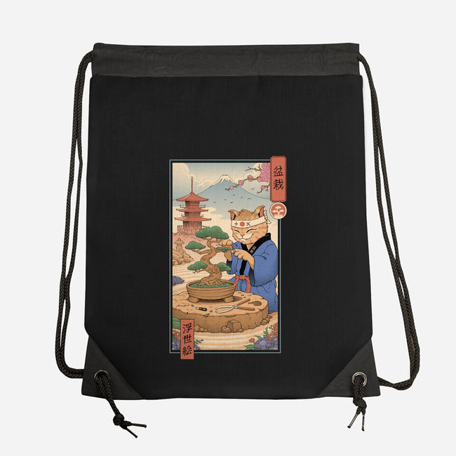 Bonsai Cat Meowster-None-Drawstring-Bag-vp021