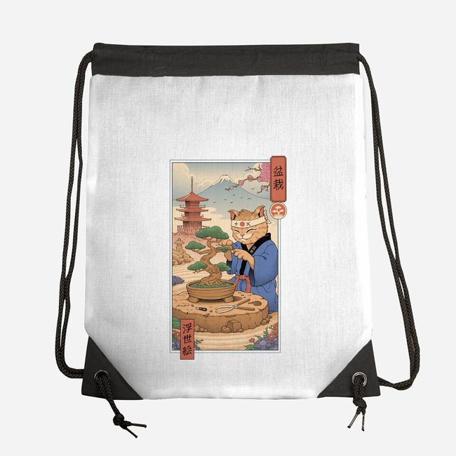 Bonsai Cat Meowster-None-Drawstring-Bag-vp021