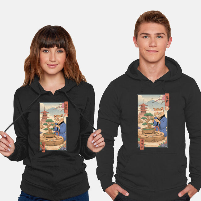 Bonsai Cat Meowster-Unisex-Pullover-Sweatshirt-vp021