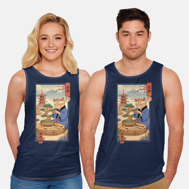 Bonsai Cat Meowster-Unisex-Basic-Tank-vp021
