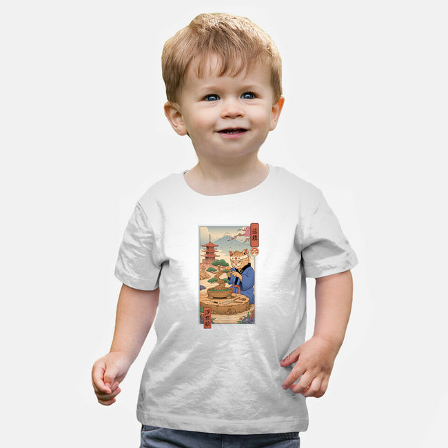 Bonsai Cat Meowster-Baby-Basic-Tee-vp021