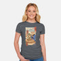 Bonsai Cat Meowster-Womens-Fitted-Tee-vp021