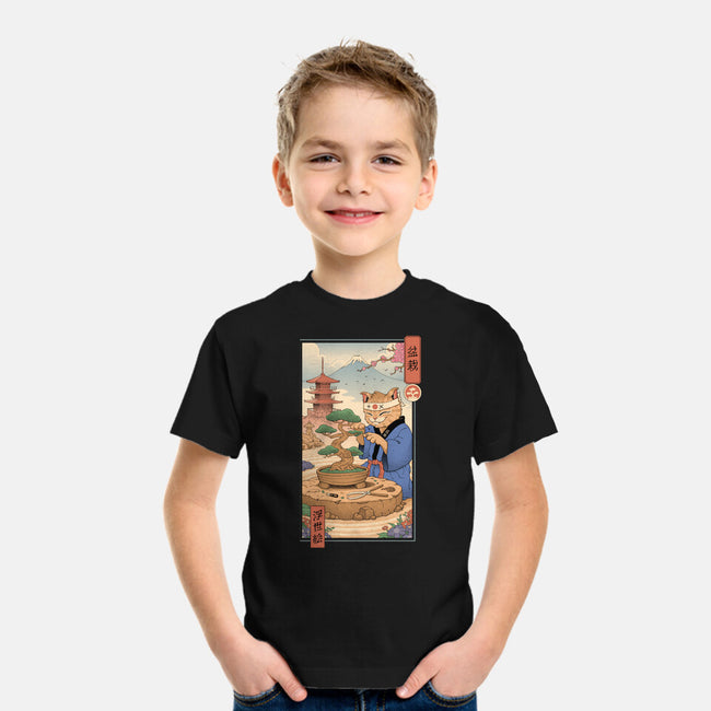 Bonsai Cat Meowster-Youth-Basic-Tee-vp021