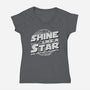 Not A Star-Womens-V-Neck-Tee-rmatix