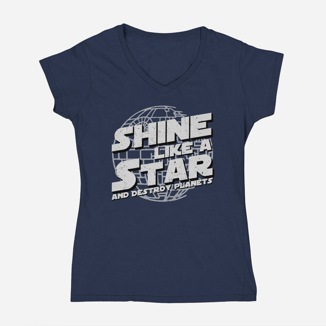 Not A Star-Womens-V-Neck-Tee-rmatix