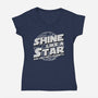 Not A Star-Womens-V-Neck-Tee-rmatix