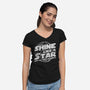 Not A Star-Womens-V-Neck-Tee-rmatix