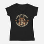 I Run On Coffee Chaos And Sarcasm-Womens-V-Neck-Tee-worlddominationforcats