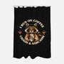 I Run On Coffee Chaos And Sarcasm-None-Polyester-Shower Curtain-worlddominationforcats