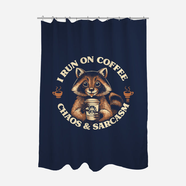 I Run On Coffee Chaos And Sarcasm-None-Polyester-Shower Curtain-worlddominationforcats
