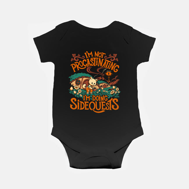 I'm Doing Side Quests Middle Earth-Baby-Basic-Onesie-worlddominationforcats