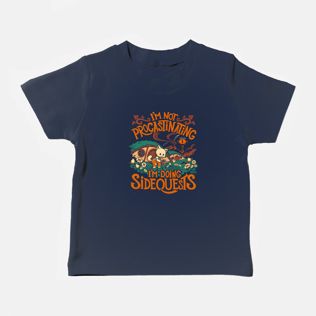 I'm Doing Side Quests Middle Earth-Baby-Basic-Tee-worlddominationforcats