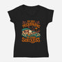 I'm Doing Side Quests Middle Earth-Womens-V-Neck-Tee-worlddominationforcats