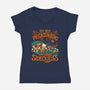 I'm Doing Side Quests Middle Earth-Womens-V-Neck-Tee-worlddominationforcats
