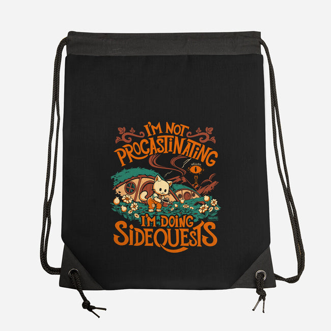 I'm Doing Side Quests Middle Earth-None-Drawstring-Bag-worlddominationforcats