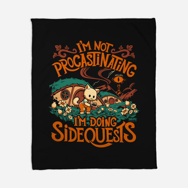 I'm Doing Side Quests Middle Earth-None-Fleece-Blanket-worlddominationforcats
