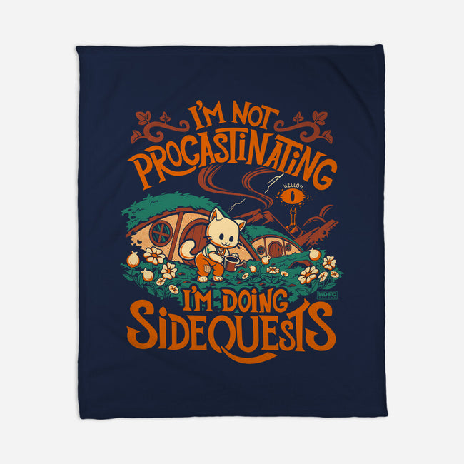 I'm Doing Side Quests Middle Earth-None-Fleece-Blanket-worlddominationforcats
