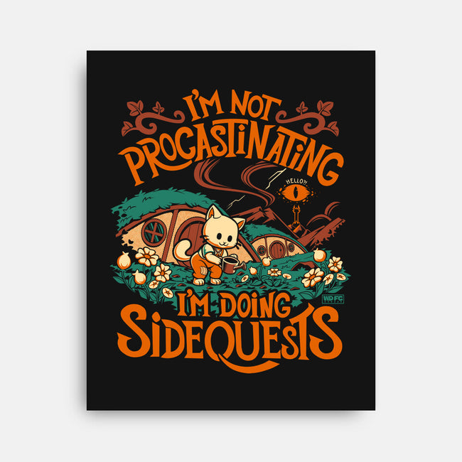 I'm Doing Side Quests Middle Earth-None-Stretched-Canvas-worlddominationforcats