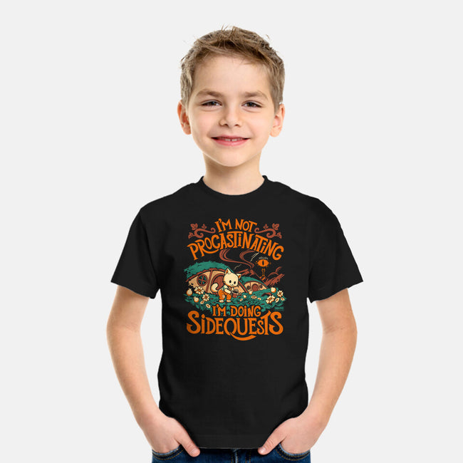 I'm Doing Side Quests Middle Earth-Youth-Basic-Tee-worlddominationforcats