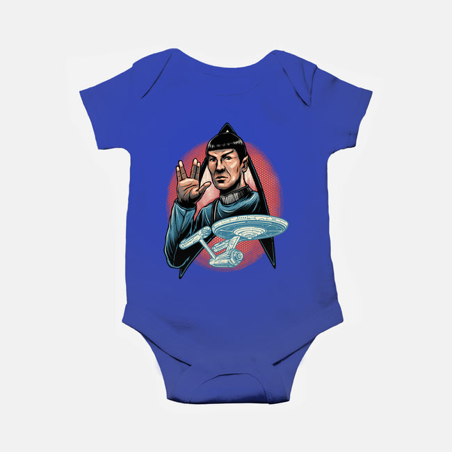 Journey To The Unknown-Baby-Basic-Onesie-glitchygorilla
