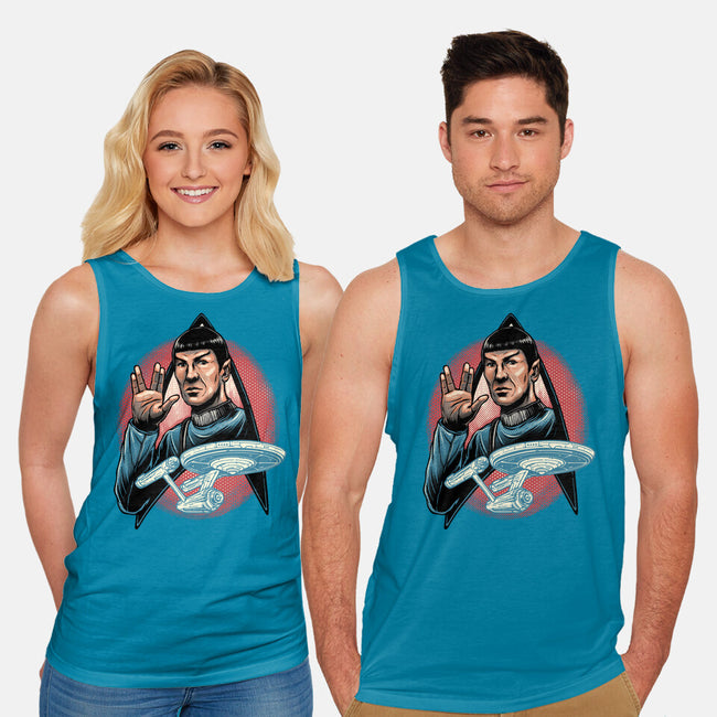 Journey To The Unknown-Unisex-Basic-Tank-glitchygorilla