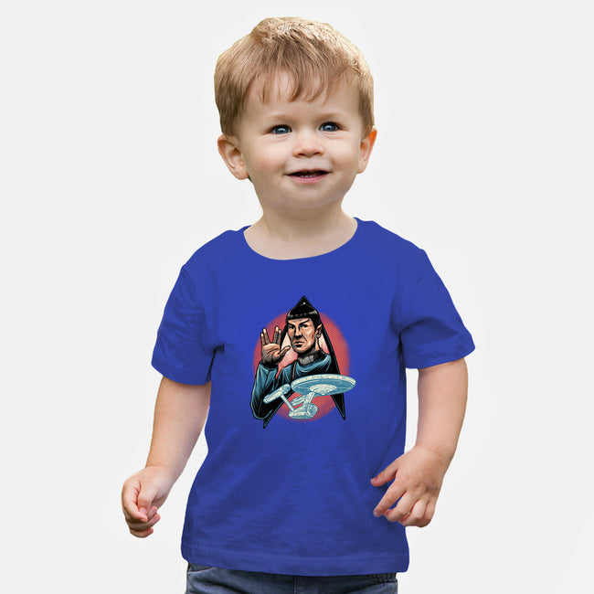 Journey To The Unknown-Baby-Basic-Tee-glitchygorilla