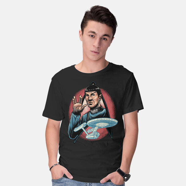 Journey To The Unknown-Mens-Basic-Tee-glitchygorilla