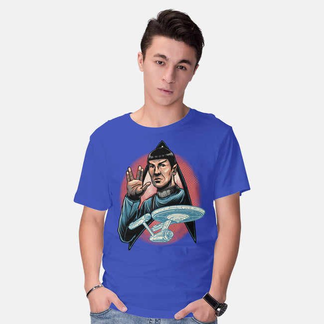 Journey To The Unknown-Mens-Basic-Tee-glitchygorilla