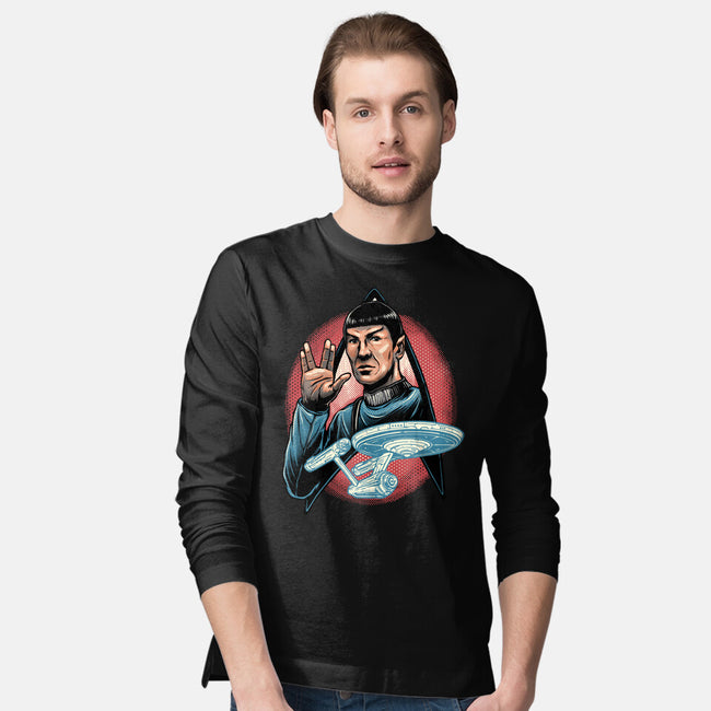 Journey To The Unknown-Mens-Long Sleeved-Tee-glitchygorilla