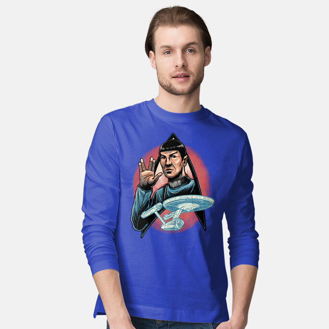 Journey To The Unknown-Mens-Long Sleeved-Tee-glitchygorilla