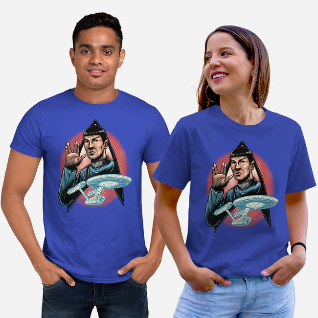 Journey To The Unknown-Unisex-Basic-Tee-glitchygorilla