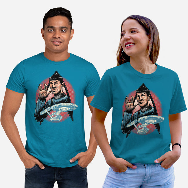 Journey To The Unknown-Unisex-Basic-Tee-glitchygorilla