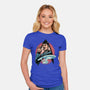 Journey To The Unknown-Womens-Fitted-Tee-glitchygorilla
