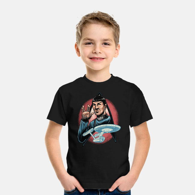 Journey To The Unknown-Youth-Basic-Tee-glitchygorilla