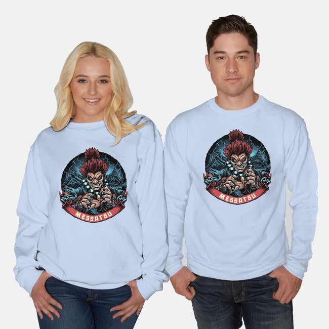 Seek Annihilation-Unisex-Crew Neck-Sweatshirt-glitchygorilla