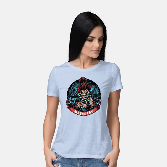 Seek Annihilation-Womens-Basic-Tee-glitchygorilla