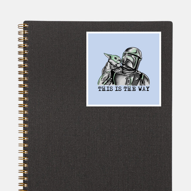 This Is The Way Boy-None-Glossy-Sticker-nickzzarto