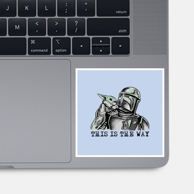 This Is The Way Boy-None-Glossy-Sticker-nickzzarto